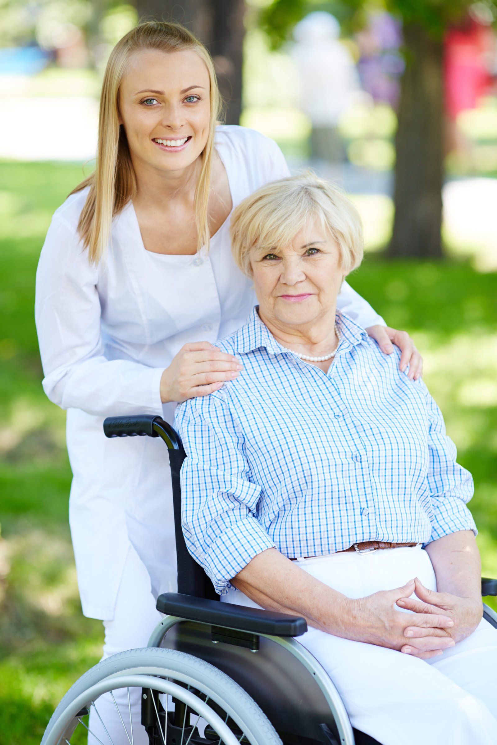 Nurse with elderly woman
